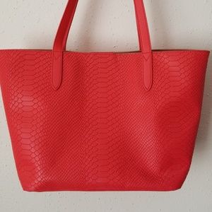 Gigi New York Tote Snake Embossed